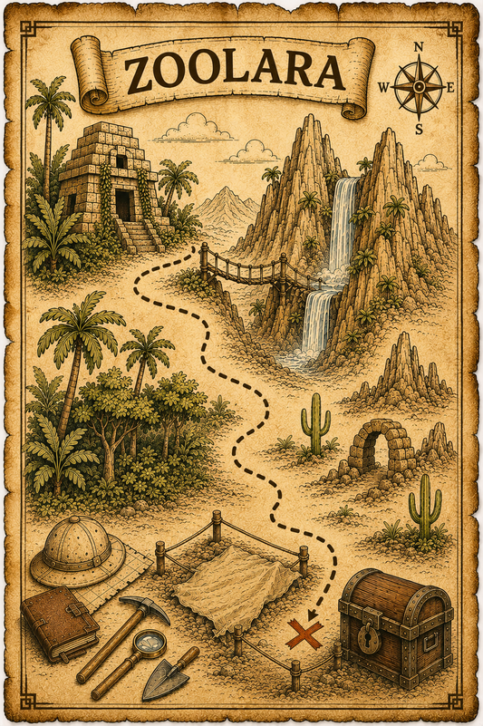The Ancient Quest of Zoolara: Secrets of the Hidden Map